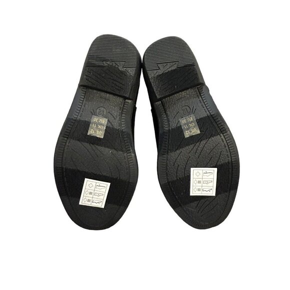 FABKIDS Girl's Glitter Low Cuban Heel Zip-Up Booties DB8 Black Size US: 12 - Picture 9 of 10